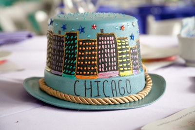 At the Parkways Foundation's annual luncheon in September, local youth from Chicago's Teen Leadership Club at Palmer Park designed the event's hat-shaped centerpieces.