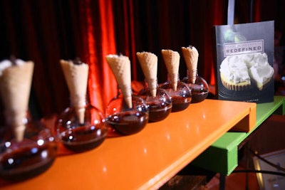 The Ritz-Carlton served unconventional root beer floats with mini ice cream cones in glass globes of root beer.