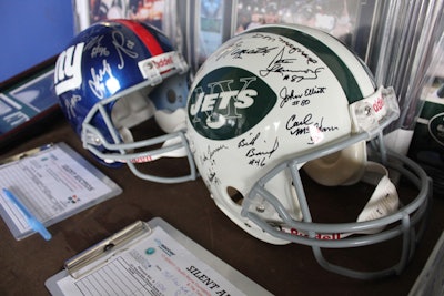 The N.Y.F.E.S.T. auction featured sports and film memorabilia, including a soccer ball signed by former soccer player Zinedine Zidane.