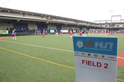 Kids could participate in the soccer tournament through skill stations and exhibition matches with celebrity coaches.