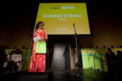 This year Publicolor honored CNN's Soledad O'Brien (pictured) and the Estée Lauder Companies' volunteers for their support and work.