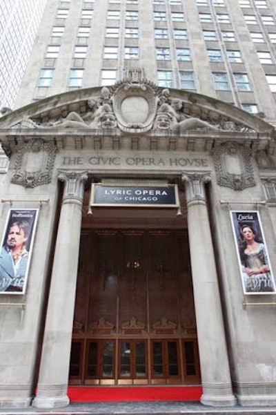 The event took place at the Civic Opera House.