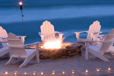 The Shores Resort and Spa invites groups to choose three free activities to add to their stay. One option is s'mores teambuilding around the resort's oceanfront fire pits.