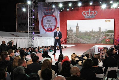 TLC synchronized its coverage of the wedding from London with commentary from Say Yes to the Dress's Randy Fenoli (pictured) and other live events.