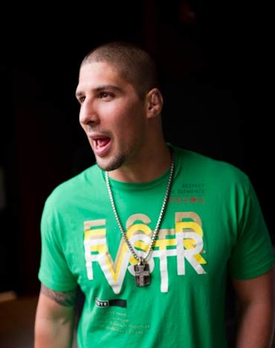 Ultimate Fighter 10 finalist Brendan Schaub made an appearance at the event.