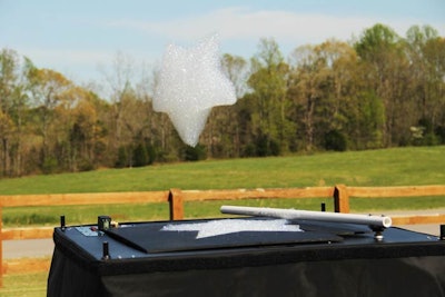 The foam can be made in shapes or corporate logos.