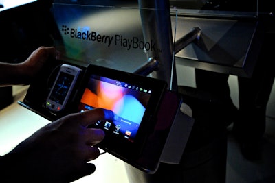 Research in Motion released the BlackBerry PlayBook in the U.S. and Canada on April 19, and sold about 50,000 units on its first day. The touch-screen device runs on a BlackBerry operating system and is in direct competition with Apple's iPad.