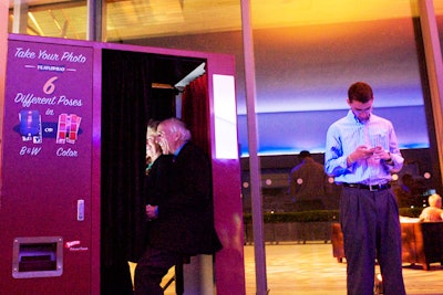 Guests got their pictures snapped in a photo booth.