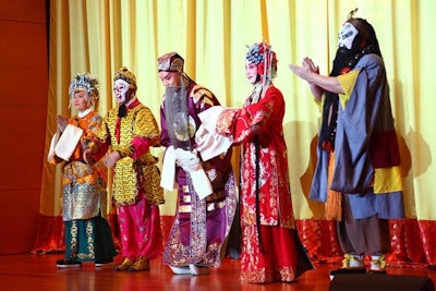The China-based Tianjin Youth Peking Opera Troupe staged two performances in the lower-level auditorium during the event.