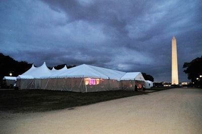 Linder & Associates handled the logistics of the event, including getting the permit to place the tent on the National Mall.