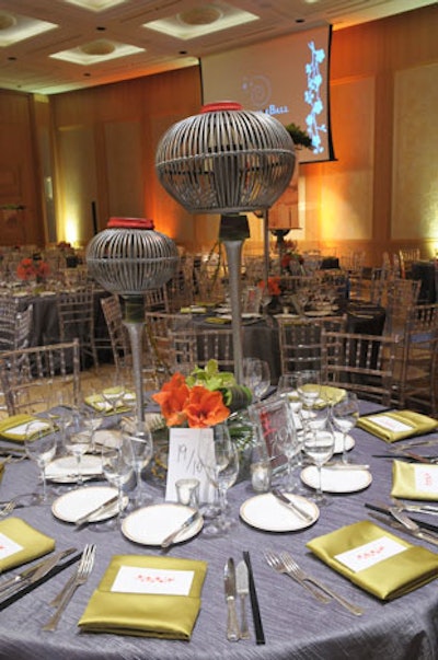 BBJ provided silver linens.