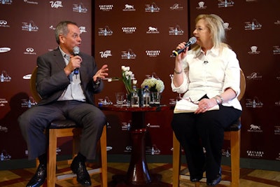 Puck addressed attendees during 'Culinary Conversations: With Wolfgang Puck.'