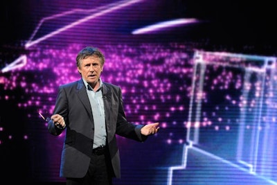 Actor Gabriel Byrne opened up the first keynote session on Monday morning.