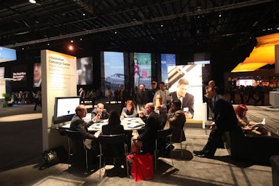 The new Information Concierge Centers were created to help attendees find what they were looking for on the show floor.