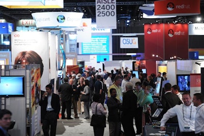 The exhibit section of the floor included displays from 233 companies, a 15 percent increase compared with 2010. The entire event filled 900,000 square feet of the Orange County Convention Center.