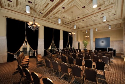 The King Gallery overlooks the opulent Grand Banking Hall.