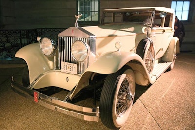 A 1927 Rolls Royce parked outside the Anderson House brought the after-party's 1920s theme to life.