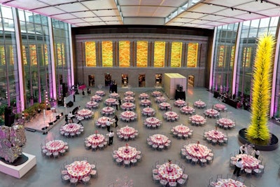 More than 40 tables filled the venue.