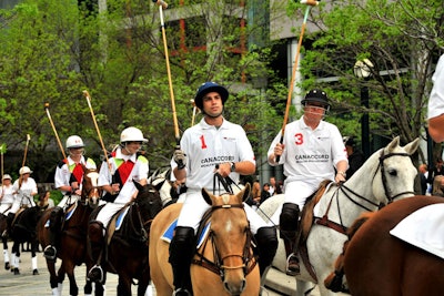 Polo for Heart in the City brought 16 horses to downtown Toronto.