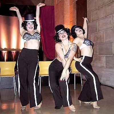 The World Famous Pontani Sisters performed a tap dance routine for guests on the second floor event space.