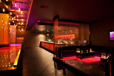Elevated V.I.P. areas can hold semiprivate events for groups of 20.