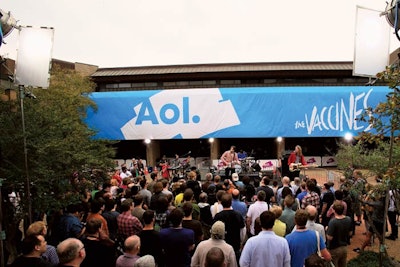 During South by Southwest, festival sponsor AOL hosted three pop-up concerts at different locations throughout Austin, Texas. The company announced each show just 12 to 24 hours in advance on Twitter and its SXSW Web site.