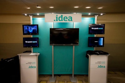 One of the seven conference sponsors, .idea set up a video game and awarded prizes to the top point earners.