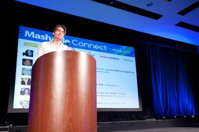 During Cashmore's opening remarks, a live feed of #MashCon Twitter comments scrolled on the screen behind him.