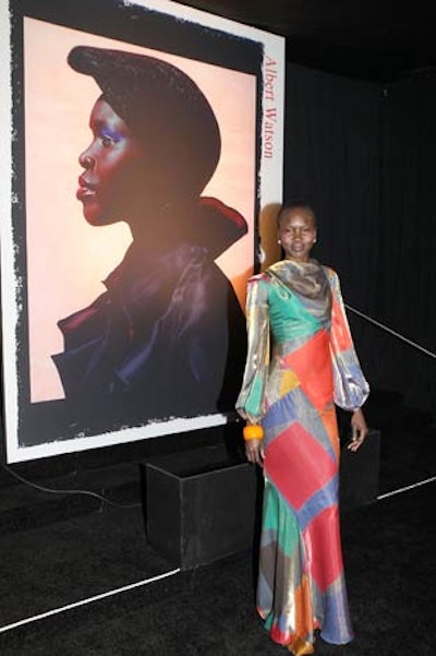 Model Alek Wek was among the guests (and photo subjects).