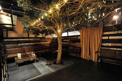 The 4,500-square-foot venue includes indoor and outdoor space.
