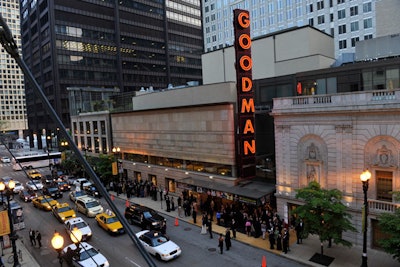 The event celebrated the Goodman Theatre's 10th year at its Dearborn Street address.