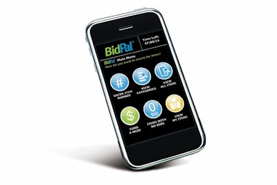 BidPal allows guests to bid for auction items through handheld devices.
