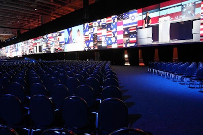 Hall D and E housed the general session, where President Obama spoke.