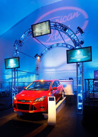 Sponsor Ford displayed a vehicle in the larger event space this year.