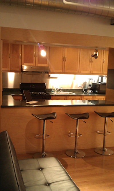 There is a kitchen on site for catering prep.