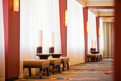 The meeting area corridors also received new carpeting and wall furnishings to match the ballrooms.