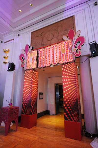 Avenues restaurant became 'Le Rouge' nightclub for the evening, to celebrate the hotel's soon-to-open Paris property.