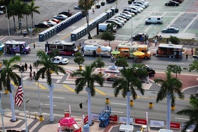 Fans had their choice of fare from 19 food trucks.