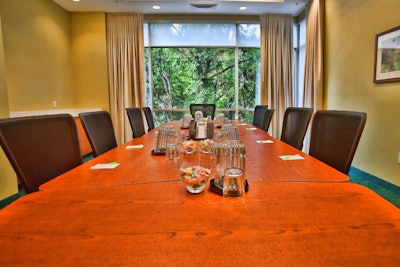 The SpringHill Suites Tampa North has 315-square-foot boardroom and a 720-square-foot room suitable for larger meetings or receptions.