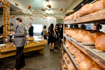 Guests were invited into the 80-year-old bread factory as bakers worked to finish the delivery orders for the following day.