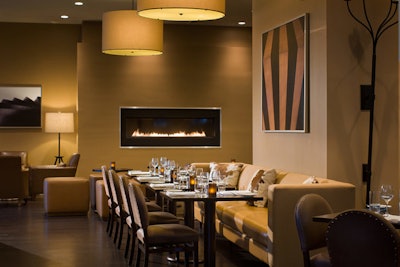 Nubar, a new restaurant in the Sheraton Commander, can host private dinners for 28 or cocktail receptions for 60.