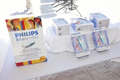 New sponsor Philips was integrated into the Look Great Cabana, where attendees could enter a raffle to win a Philips deluxe grooming kit.