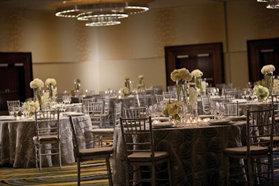 The Renaissance Capital View's grand ballroom can accommodate 80 rounds of 10 tables, or host as many as 900 people for cocktail receptions.