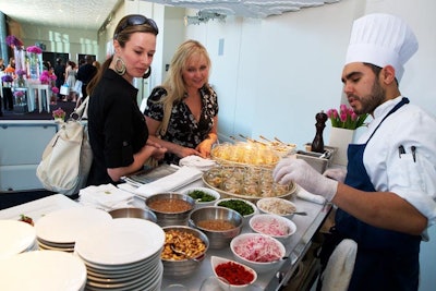 Oliver & Bonacini catered the event, serving scallop ceviche with radish and apple gastrique.