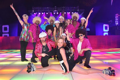 The Price Is Right wrap party had a '70s disco theme.