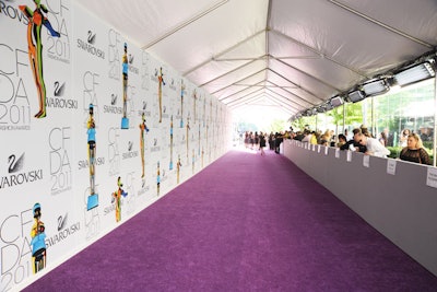 Although previous iterations of the C.F.D.A. Awards have featured colorful palettes, the hues this year skewed away from classic to vibrant in a nod toward being fresh and modern, and were reflected in everything from the chartreuse invitation to the purple arrivals carpet.