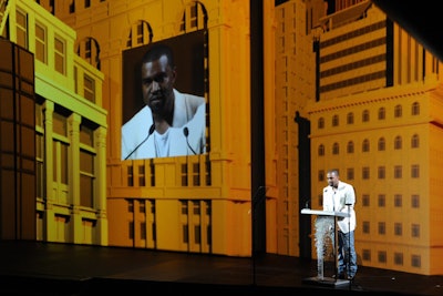 Kanye West, who presented Céline creative director Phoebe Philo with the International Award, joined a star-studded crowd of hosts that included Jessica Alba, Naomi Watts, Gerard Butler, and Sofia Coppola.