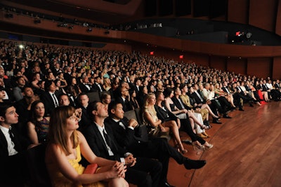 A Wi-Fi connection inside the Starr Theater allowed the audience of 700 guests to tweet during the 80-minute ceremony. A light supper on the premises followed.