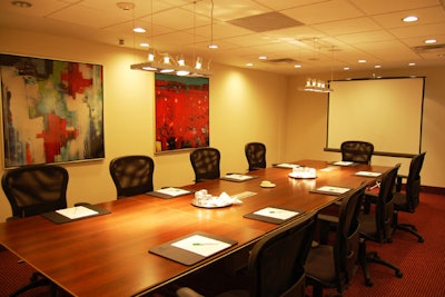 The St. Clair Boardroom at the new Holiday Inn is one of nine meeting spaces.