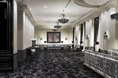 An artistic rendering of the Trump International pre-event space tells us to expect grandeur and opulence from the luxury hotel and condominium, slated to open later this year.